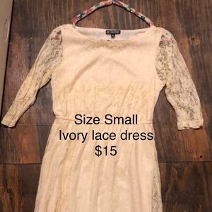 Ivory lace dress